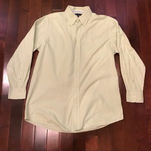 Tommy Hilfiger Striped Oxford Green Button Down